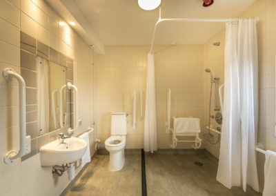 The Lodge hotel accessibility bathroom